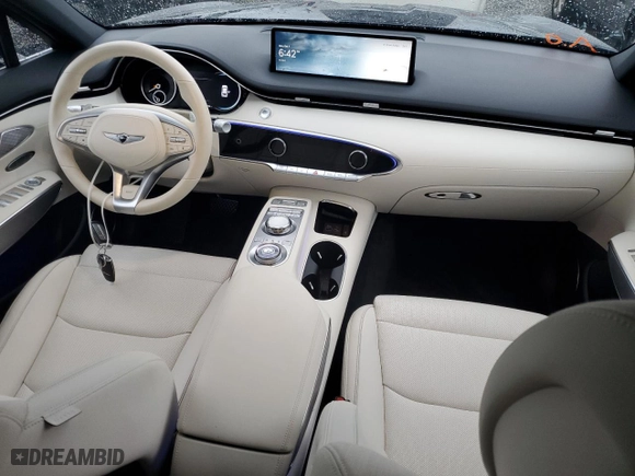 2024 Genesis Electrified GV70 Advanced with VIN 5NMMCET17RH002562, listed as a Copart auction lot 74200854 with 4,954 mi miles and Non Repairable. Bid and sale history available at carsss.com. Image 8.
