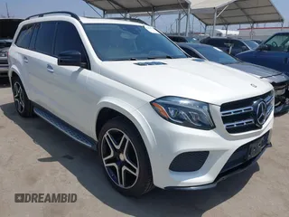 2017 Mercedes-Benz GLS 550 with VIN 4JGDF7DE2HA823559, listed as a IAAI auction lot 42489576 with 132,152 mi miles and . Bid and sale history available at DreamBid. Image 1.