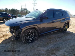 2022 Hyundai Tucson N Line with VIN KM8JF3AE7NU169233, listed as a Copart auction lot 45534845 with 66,163 mi miles and Salvage Title. Bid and sale history available at carsss.com. Image 1.