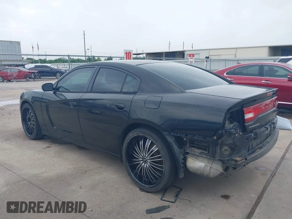 2014 Dodge Charger SE with VIN 2C3CDXBG8EH215850, listed as a IAAI auction lot 42077242 with 179,360 mi miles and . Bid and sale history available at carsss.com. Image 3.