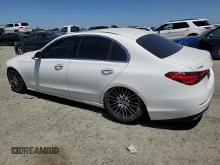 2023 Mercedes-Benz C 300 with VIN W1KAF4GB1PR101173, listed as a Copart auction lot 57889945 with 27,928 mi miles and Salvage title. Bid and sale history available at DreamBid. Image 2.