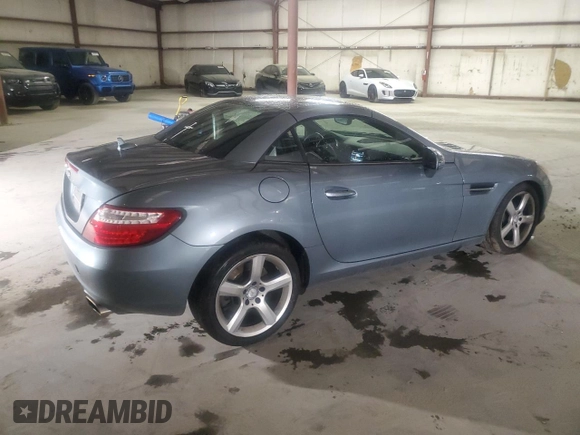 2012 Mercedes-Benz SLK 250 with VIN WDDPK4HA7CF040175, listed as a Copart auction lot 57116865 with 75,060 mi miles and Salvage title. Bid and sale history available at DreamBid. Image 3.