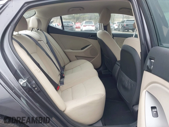 2015 Kia Optima LX with VIN KNAGM4A73F5625605, listed as a IAAI auction lot 41924411 with 104,153 mi miles. Bid and sale history available at carsss.com. Image 8.