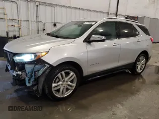 2019 Chevrolet Equinox Premier with VIN 2GNAXYEX4K6254607, listed as a Copart auction lot 46496595 with 69,506 mi miles and Salvage Title. Bid and sale history available at DreamBid. Image 1.