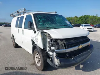 2019 Chevrolet Express Cargo Van with VIN 1GCWGAFG5K1254736, listed as a IAAI auction lot 41880050 with 136,132 mi miles. Bid and sale history available at carsss.com. Image 19.