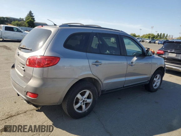2007 Hyundai Santa Fe GLS with VIN 5NMSG13D27H036016, listed as a Copart auction lot 58763905 with 216,880 mi miles and Clean title. Bid and sale history available at DreamBid. Image 3.