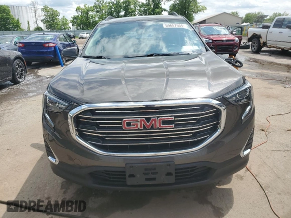 2019 GMC Terrain SLE with VIN 3GKALTEV0KL151061, listed as a Copart auction lot 59657955 with 70,786 mi miles and Salvage title. Bid and sale history available at DreamBid. Image 5.