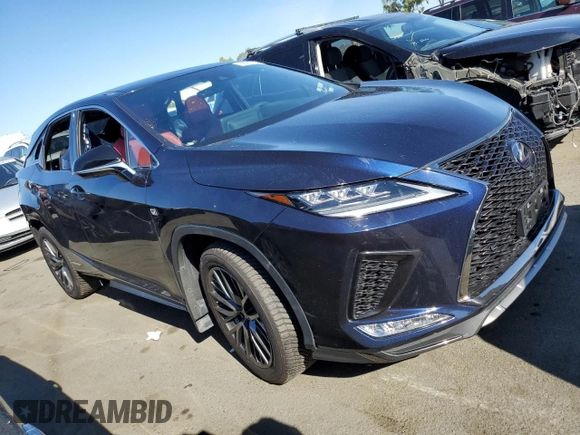 2022 Lexus RX with VIN 2T2YGMDA2NC093783, listed as a Copart auction lot 68711234 with 0 mi miles and Salvage Title. Bid and sale history available at carsss.com. Image 4.