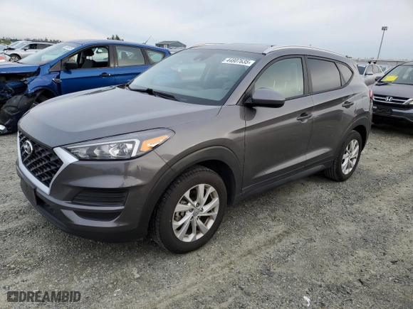 2020 Hyundai Tucson Value with VIN KM8J3CA47LU168645, listed as a Copart auction lot 44807635 with 81,827 mi miles and Salvage Title. Bid and sale history available at carsss.com. Image 1.