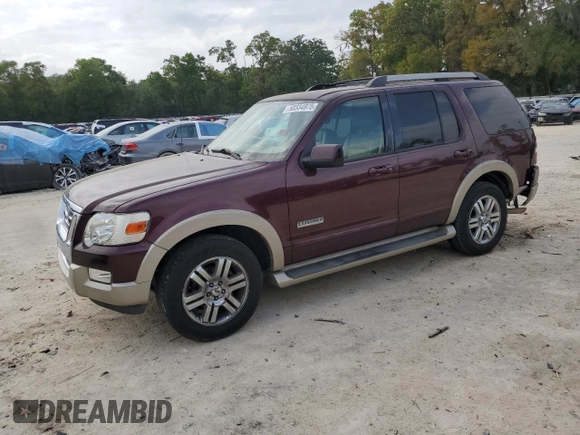 2006 Ford Explorer Eddie Bauer with VIN 1FMEU64866UA08498, listed as a Copart auction lot 50334975 with 186,415 mi miles and Salvage title. Bid and sale history available at DreamBid. Image 1.