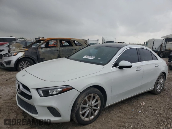 2019 Mercedes-Benz A 220 with VIN WDD3G4EB9KW025267, listed as a Copart auction lot 51281345 with 85,004 mi miles and Clean Title. Bid and sale history available at DreamBid. Image 1.