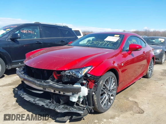 2015 Lexus RC 350 F Sport with VIN JTHSE5BC7F5004605, listed as a IAAI auction lot 41730394 with 68,713 mi miles and . Bid and sale history available at DreamBid. Image 2.