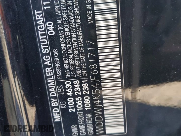 2018 Mercedes-Benz C 300 with VIN WDDWJ4KB4JF681717, listed as a Copart auction lot 45214955 with 153,470 mi miles and Salvage title. Bid and sale history available at DreamBid. Image 12.