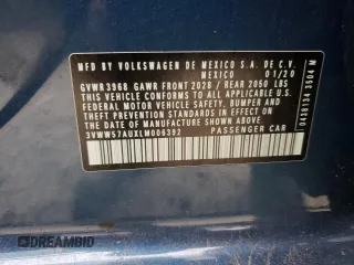 2020 Volkswagen Golf TSI с VIN 3VWW57AUXLM006392, выставлен на аукционе Copart как лот 58410443 с пробегом 30 749 миль миль и . История ставок и продаж доступна на DreamBid. Изображение 12.