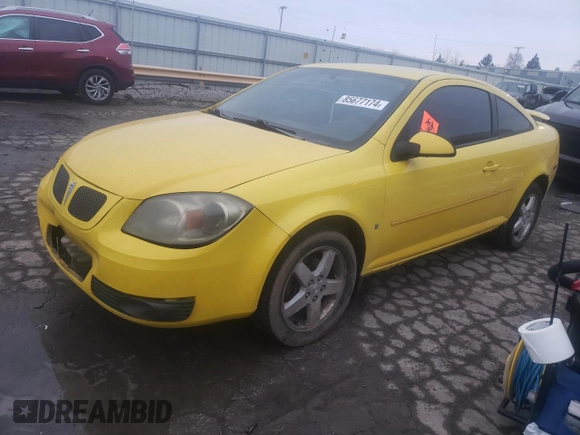 2008 Pontiac G5 z VIN 1G2AL18F087235564, wystawiony jako Copart lot #53445885 z przebiegiem 215 999 mil mil oraz Nie do naprawy • Non repairable. Historia ofert i sprzedaży dostępna na DreamBid. Obrazek 1.
