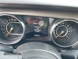 2021 Jeep Wrangler Unlimited Sport S with VIN 1C4HJXDG0MW510836, listed as a IAAI auction lot 42072748 with 87,960 mi miles and . Bid and sale history available at DreamBid. Image 7.