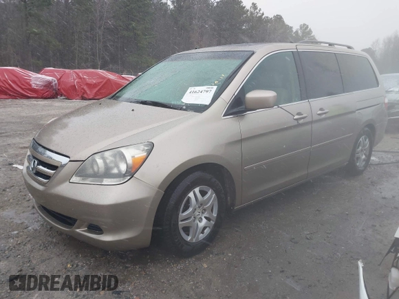 2007 Honda Odyssey EX-L with VIN 5FNRL38707B083040, listed as a IAAI auction lot 41624797 with 256,475 mi miles. Bid and sale history available at carsss.com. Image 2.