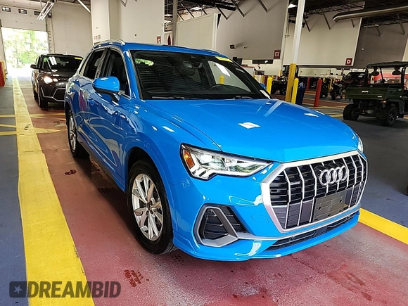 2023 Audi Q3 S line Premium with VIN WA1DECF30P1112673, listed as a IAAI auction lot 42808880 with 43,932 mi miles and . Bid and sale history available at DreamBid. Image 28.
