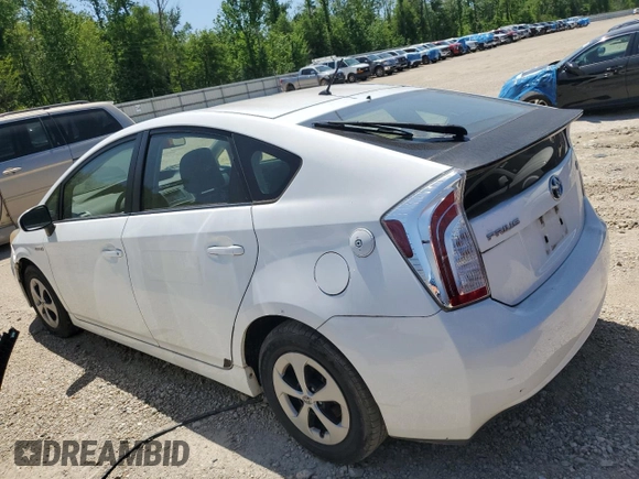2013 Toyota Prius One with VIN JTDKN3DU2D5561110, listed as a Copart auction lot 55288195 with 114,627 mi miles and Clean Title. Bid and sale history available at carsss.com. Image 2.