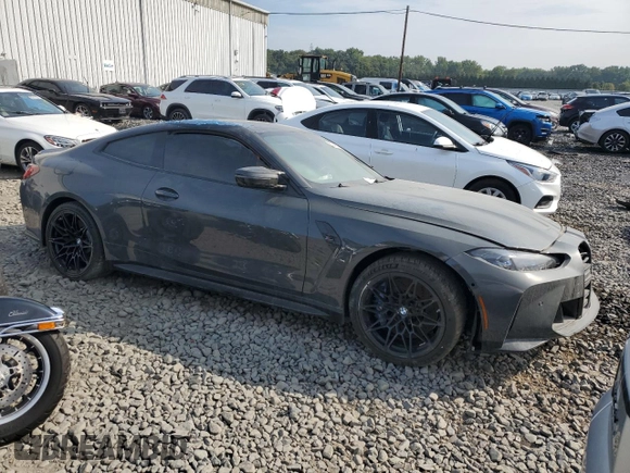 2021 BMW M4 Competition with VIN WBS33AZ0XMCH11542, listed as a Copart auction lot 67846504 with 0 mi miles and Salvage Title. Bid and sale history available at carsss.com. Image 4.
