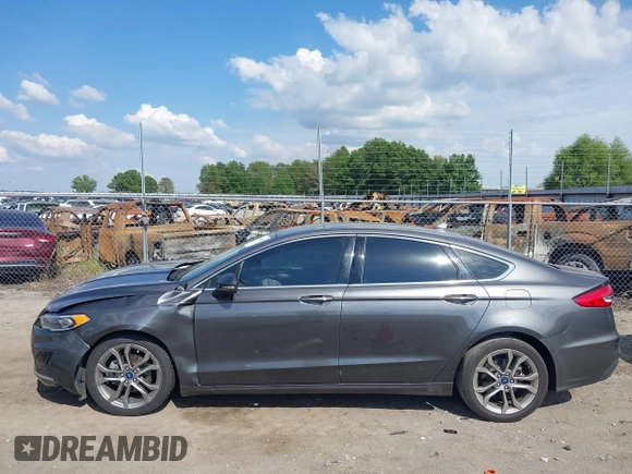 2019 Ford Fusion SEL with VIN 3FA6P0CD7KR159644, listed as a IAAI auction lot 40280287 with 57,329 mi miles. Bid and sale history available at carsss.com. Image 14.
