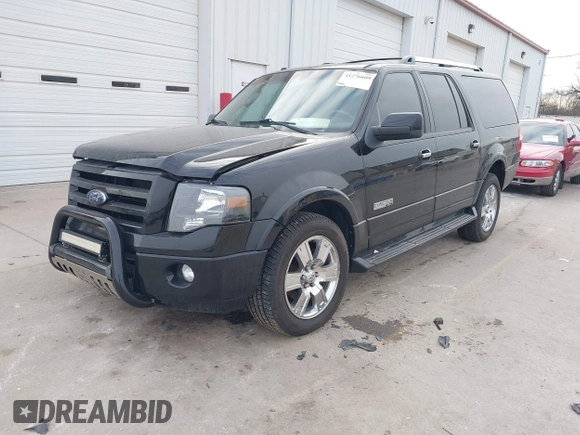 2008 Ford Expedition EL Limited with VIN 1FMFK20568LA60088, listed as a IAAI auction lot 41276609 with 126,187 mi miles. Bid and sale history available at carsss.com. Image 2.