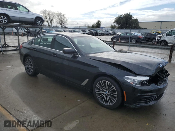 2019 BMW 5 Series 530i with VIN WBAJA5C55KWW07708, listed as a Copart auction lot 45111275 with 42,363 mi miles and Salvage Title. Bid and sale history available at carsss.com. Image 4.