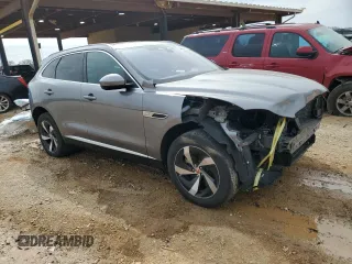 2021 Jaguar F-Pace S with VIN SADCJ2EX1MA675503, listed as a Copart auction lot 46350205 with 37,645 mi miles and Salvage title. Bid and sale history available at DreamBid. Image 4.