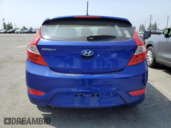 2012 Hyundai Accent SE with VIN KMHCU5AE9CU035072, listed as a Copart auction lot 54616835 with 107,682 mi miles and Clean Title. Bid and sale history available at carsss.com. Image 6.