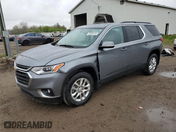 2020 Chevrolet Traverse LT Cloth with VIN 1GNERGKW6LJ126505, listed as a Copart auction lot 55295755 with 33,267 mi miles and Non repairable. Bid and sale history available at DreamBid. Image 1.