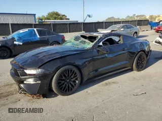 2021 Ford Mustang GT with VIN 1FA6P8CF4M5140085, listed as a Copart auction lot 55108505 with 48,670 mi miles and Non repairable. Bid and sale history available at DreamBid. Image 1.
