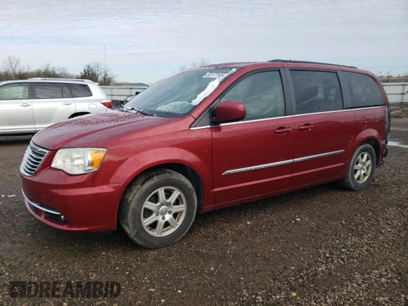 2012 Chrysler Town & Country Touring with VIN 2C4RC1BG3CR348836, listed as a Copart auction lot 52177105 with 184,059 mi miles and Salvage Title. Bid and sale history available at carsss.com. Image 1.