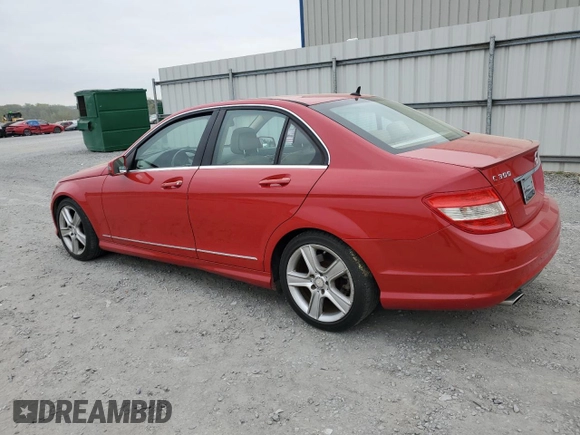 2011 Mercedes-Benz C with VIN WDDGF5EBXBR158693, listed as a Copart auction lot 51616425 with 123,994 mi miles and Salvage Title. Bid and sale history available at carsss.com. Image 2.
