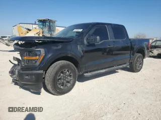 2024 Ford F-150 STX with VIN 1FTEW2LP8RFB79472, listed as a Copart auction lot 42255075 with 1,696 mi miles and Salvage Title. Bid and sale history available at carsss.com. Image 1.