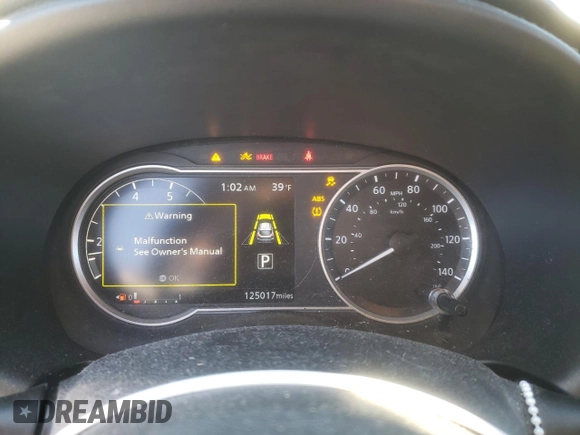 2020 Nissan Kicks SV with VIN 3N1CP5CV6LL532814, listed as a Copart auction lot 45410675 with 125,017 mi miles and Salvage Title. Bid and sale history available at carsss.com. Image 9.