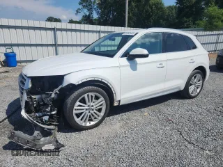 2018 Audi Q5 Premium Plus with VIN WA1BNAFY8J2196900, listed as a Copart auction lot 62363425 with 120,512 mi miles and Salvage title. Bid and sale history available at DreamBid. Image 1.