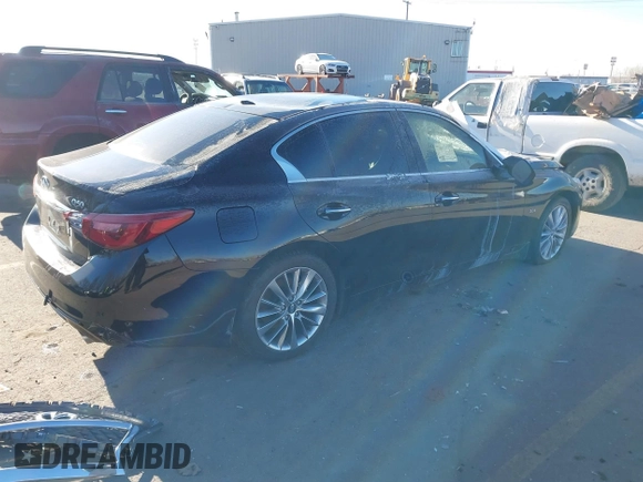 2018 Infiniti Q50 3.0t SPORT with VIN JN1EV7AR2JM431143, listed as a IAAI auction lot 41462063 with Not Provided miles. Bid and sale history available at carsss.com. Image 4.