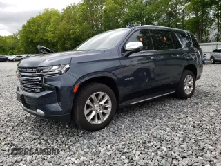 2021 Chevrolet Tahoe Premier z VIN 1GNSKSKD0MR107539, wystawiony jako Copart lot #56714015 z przebiegiem Nie podano mil oraz Szkoda całkowita • Salvage title. Historia ofert i sprzedaży dostępna na DreamBid. Obrazek 1.