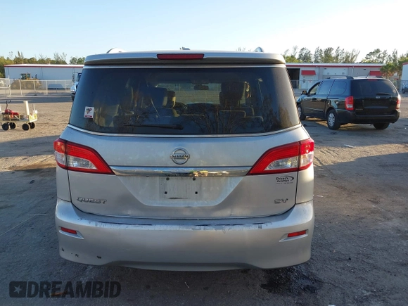 2017 Nissan Quest SV with VIN JN8AE2KP6H9169849, listed as a IAAI auction lot 41565284 with 154,656 mi miles. Bid and sale history available at carsss.com. Image 16.