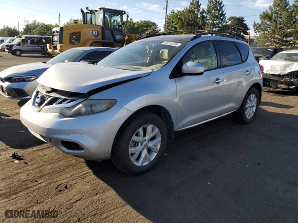 2013 Nissan Murano S with VIN JN8AZ1MW5DW314507, listed as a Copart auction lot 60318704 with 161,652 mi miles and Salvage Title. Bid and sale history available at carsss.com. Image 1.