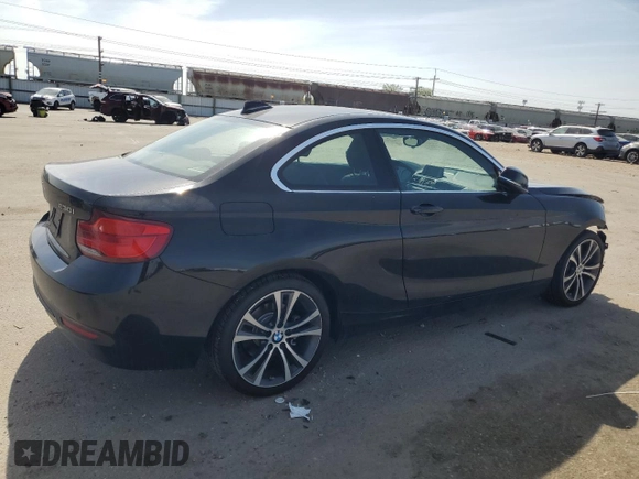 2018 BMW 2 Series 230i xDrive with VIN WBA2J3C51JVA52384, listed as a Copart auction lot 53062575 with 73,124 mi miles and Salvage Title. Bid and sale history available at carsss.com. Image 3.