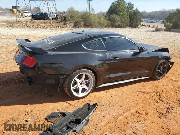 2018 Ford Mustang EcoBoost with VIN 1FA6P8TH6J5153854, listed as a Copart auction lot 49297695 with 74,670 mi miles and Salvage Title. Bid and sale history available at carsss.com. Image 3.