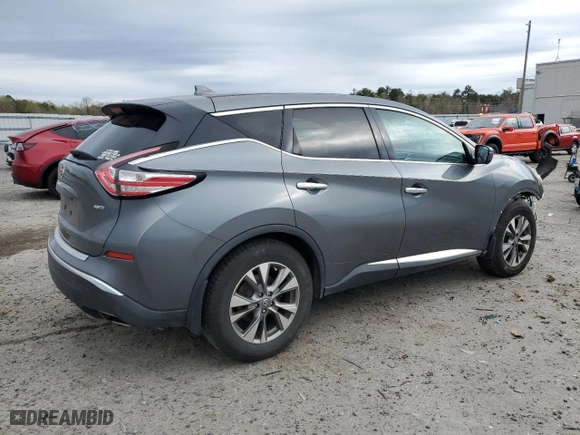 2017 Nissan Murano S with VIN 5N1AZ2MH4HN148605, listed as a Copart auction lot 51500155 with 242,606 mi miles and Clean Title. Bid and sale history available at carsss.com. Image 3.