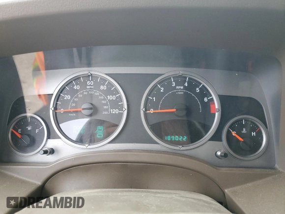 2007 Jeep Compass Limited with VIN 1J8FF57W47D155940, listed as a Copart auction lot 43934305 with 189,022 mi miles and Salvage Title. Bid and sale history available at carsss.com. Image 9.