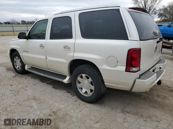 2002 Cadillac Escalade z VIN 1GYEK63N82R235118, wystawiony jako Copart lot #82691054 z przebiegiem 196 955 mil mil oraz Szkoda całkowita • Salvage title. Historia ofert i sprzedaży dostępna na DreamBid. Obrazek 2.
