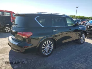 2015 Infiniti QX80 with VIN JN8AZ2NE9F9084032, listed as a Copart auction lot 56218324 with 146,152 mi miles and Salvage Title. Bid and sale history available at carsss.com. Image 3.
