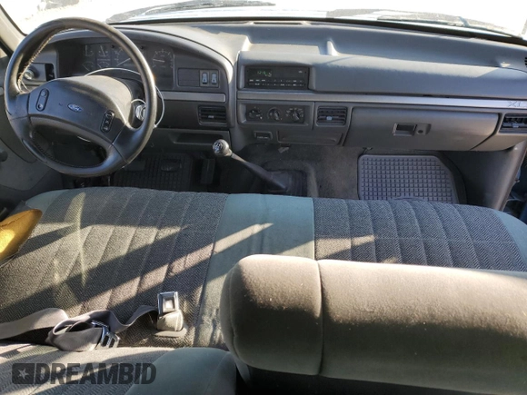 1993 Ford F-150 with VIN 1FTEX15N6PKB47692, listed as a Copart auction lot 43487355 with 129,417 mi miles and Salvage Title. Bid and sale history available at carsss.com. Image 8.