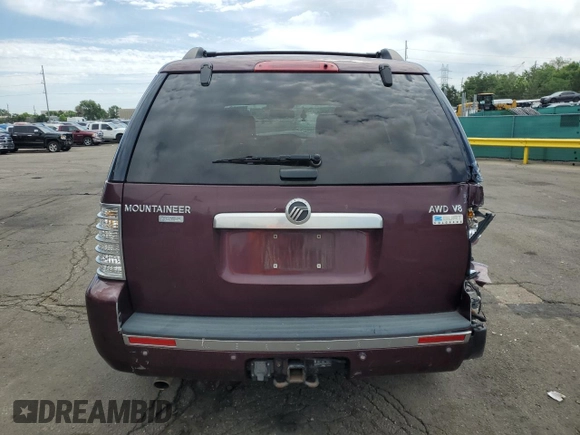 2007 Mercury Mountaineer Premier with VIN 4M2EU48867UJ07109, listed as a Copart auction lot 60896515 with 164,943 mi miles and Non repairable. Bid and sale history available at DreamBid. Image 6.