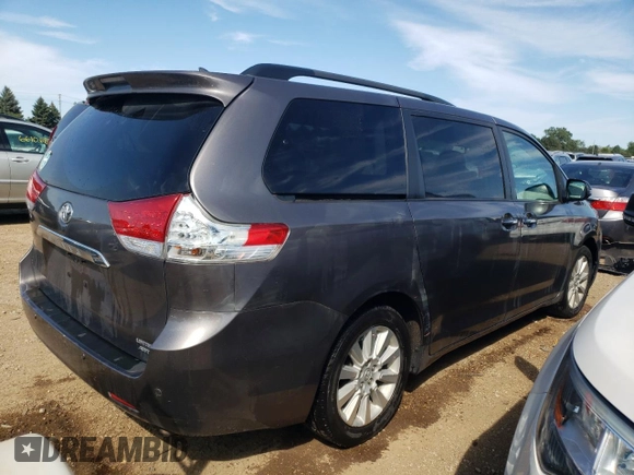 2013 Toyota Sienna XLE with VIN 5TDDK3DC1DS056128, listed as a Copart auction lot 65143524 with 64,132 mi miles and Salvage title. Bid and sale history available at DreamBid. Image 3.
