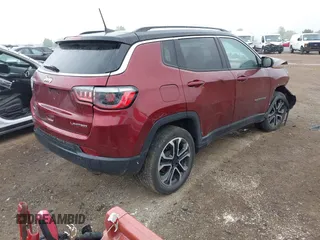 2022 Jeep Compass Limited с VIN 3C4NJDCB9NT180208, выставлен на аукционе IAAI как лот 42369421 с пробегом 51 369 миль миль и . История ставок и продаж доступна на DreamBid. Изображение 4.